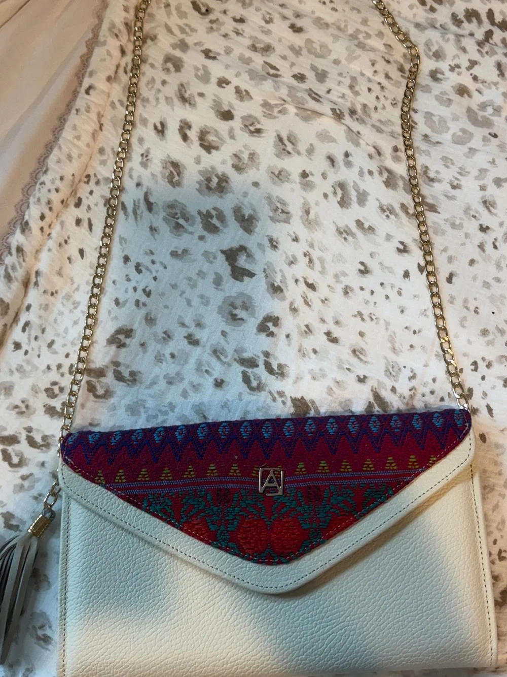 authentic Angel Lozano envelope clutch crossbody bag